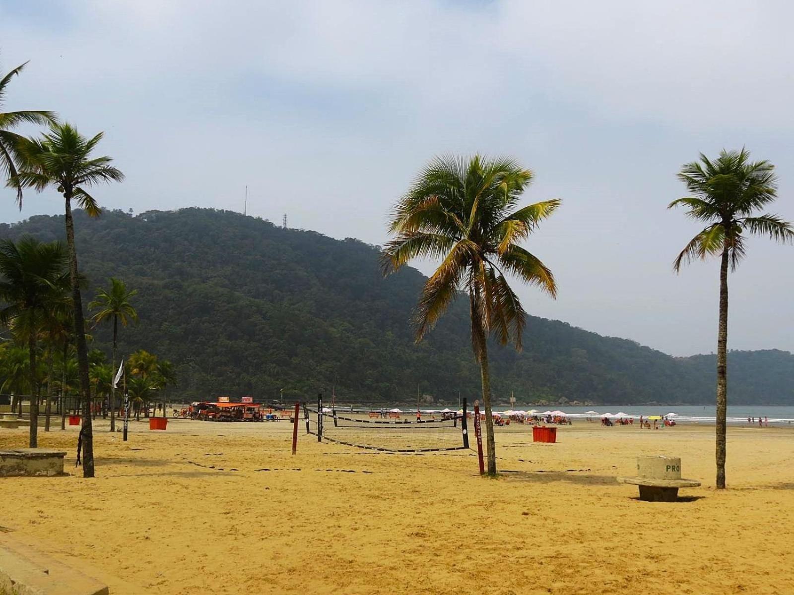 113 Canto Do Forte - 1Dorm - 200 M Da Praia E 20M Dos Bares E Restaurantes - Estacionamento Gratuito E Wi Fi , Tv A Cabo Прая-Гранді Екстер'єр фото
